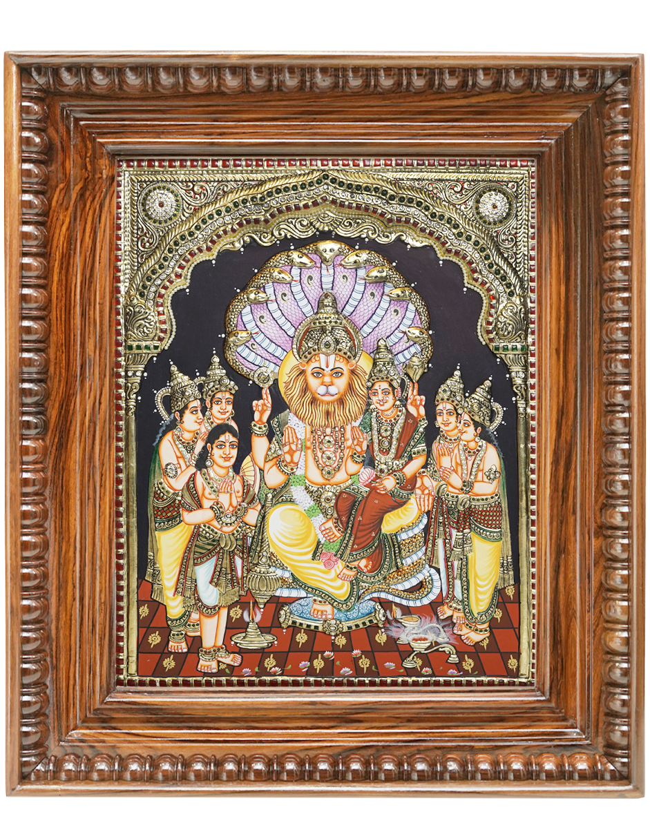 F1-Lakshmi Narasimha WIth Family Plain Image-2